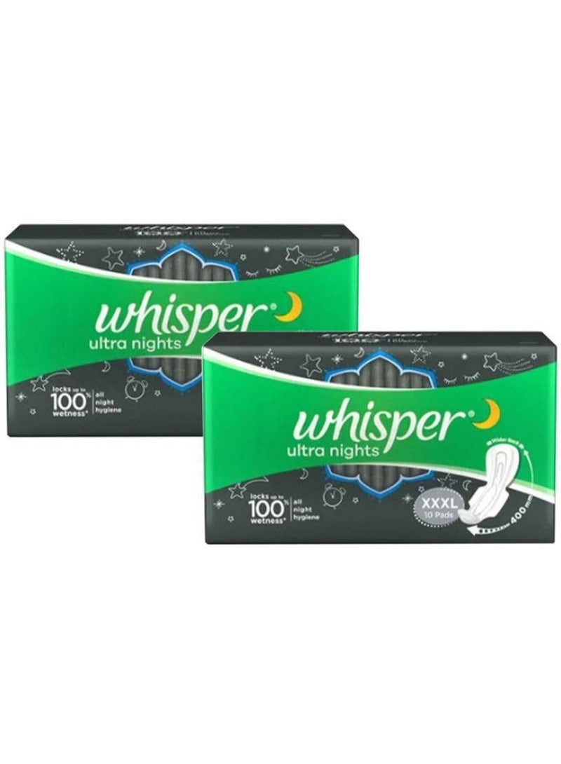 Whisper وسادة صحية ويسبر 2 XXXL (عبوة من 20 وسادة) (عبوة من 2، 10 كل منها) - Image 2
